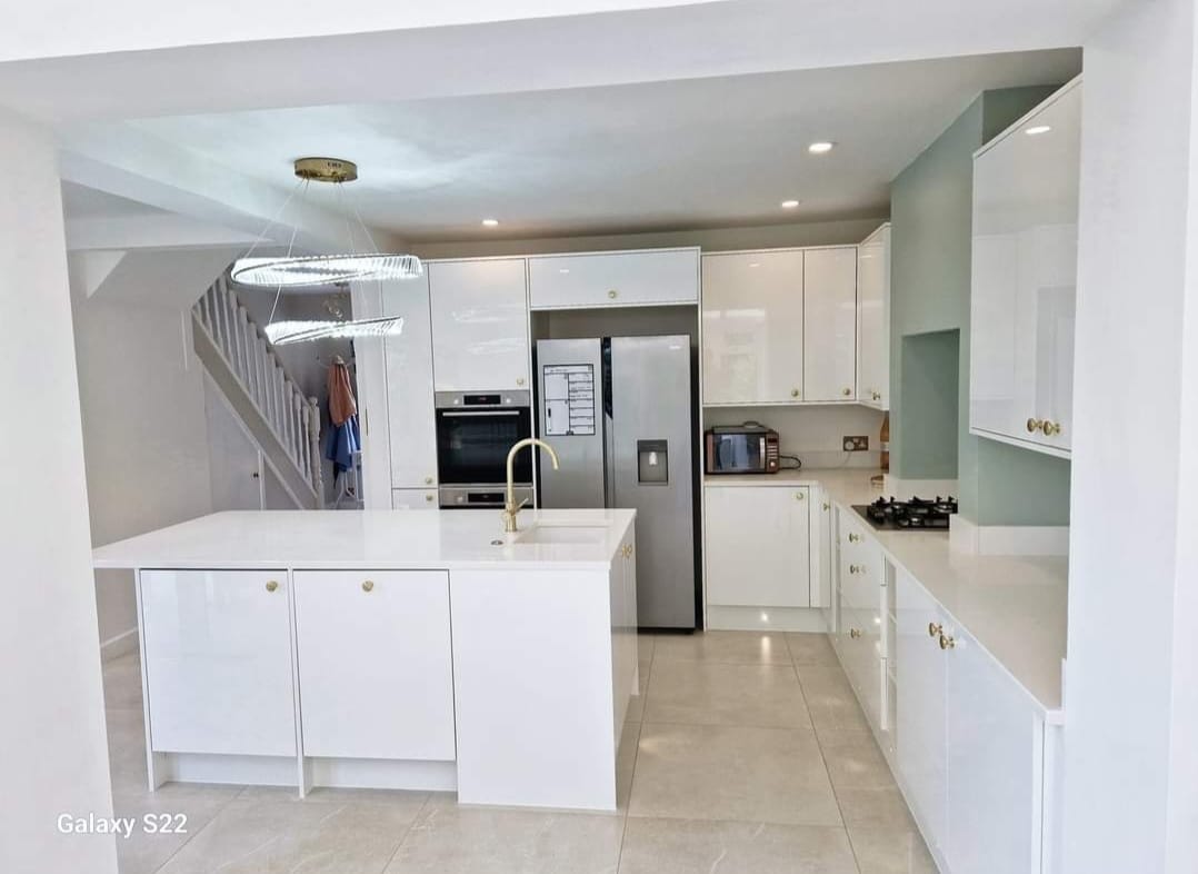 Complete kitchen makeover with new layout