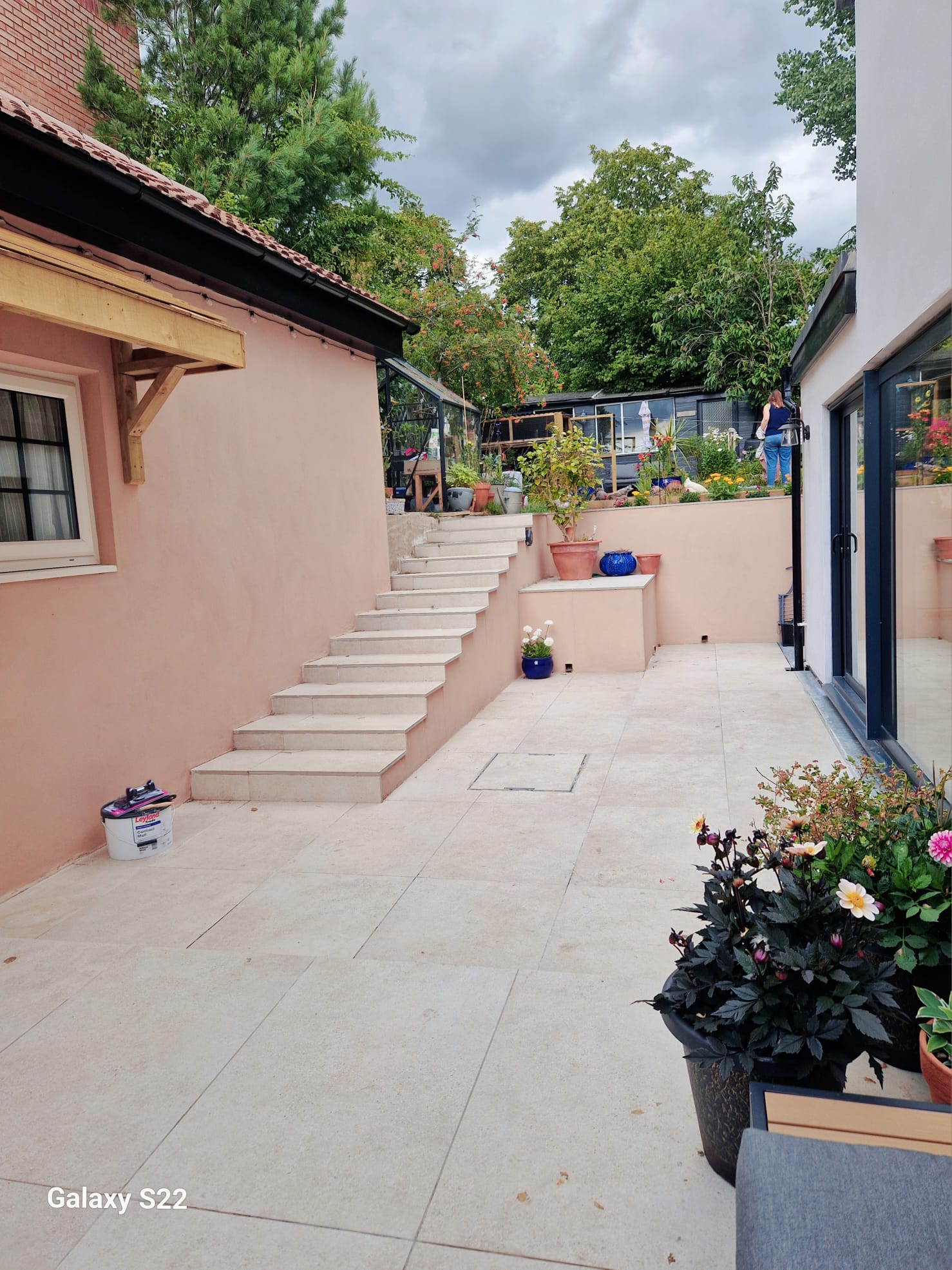 Patio installation and hard landscaping project